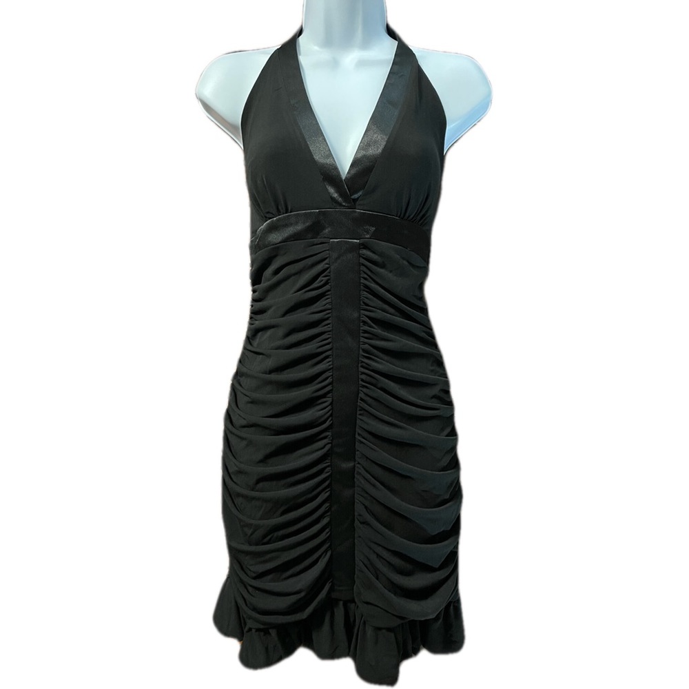 Cache Ruched Halter Dress - image 1